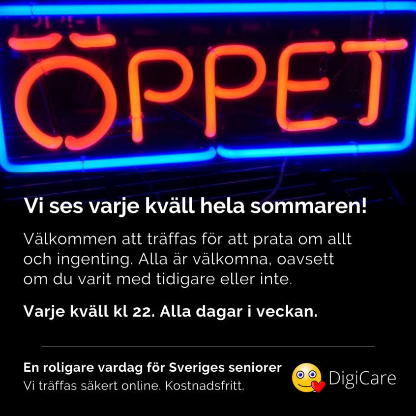 Sommarträff varje kväll DigiCare